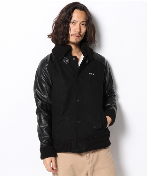 VENCEEXCHANGE（ヴァンスエクスチェンジ）の「メルトンドンキースタジャン（スタジャン・メンズ・シルバー/ブラック・SMALL/LARGE/MEDIUM）」の15枚目の写真