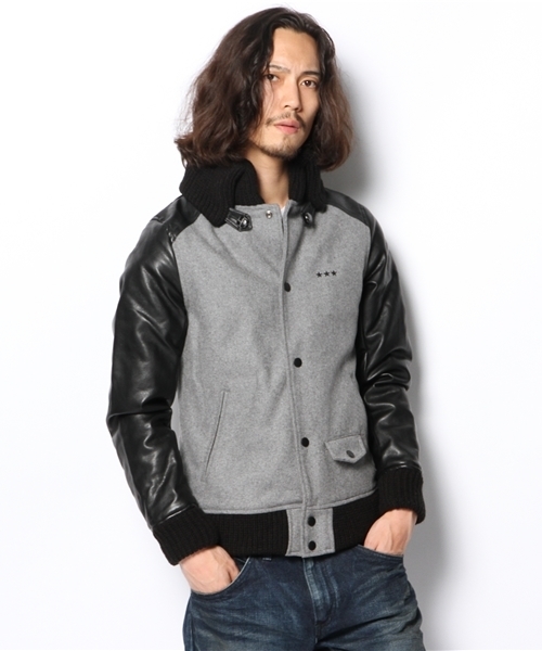 VENCEEXCHANGE（ヴァンスエクスチェンジ）の「メルトンドンキースタジャン（スタジャン・メンズ・シルバー/ブラック・SMALL/LARGE/MEDIUM）」の14枚目の写真