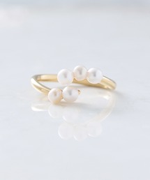 NOIR DE POUPEE | silver925 ランダムパール オープンリング (ニッケルフリー)(リング)