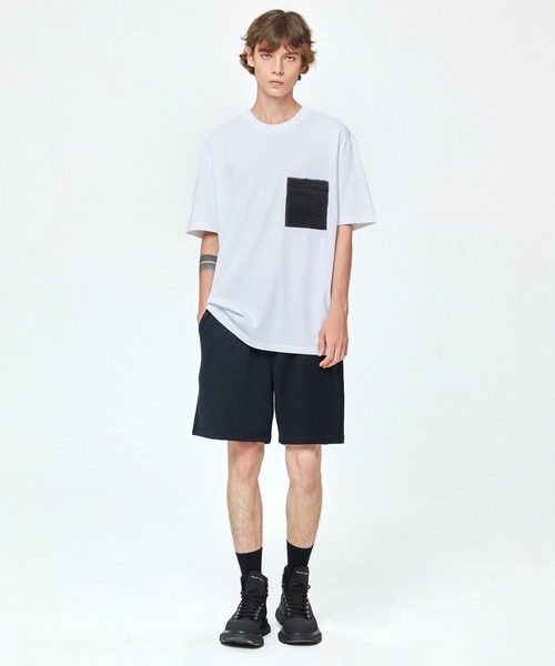 PIPING HOT FUTURE（パイピングホットフューチャー）の「SPLICE SHORT（スウェットパンツ・メンズ・ブラック・S/M/L/XL）」の3枚目の写真