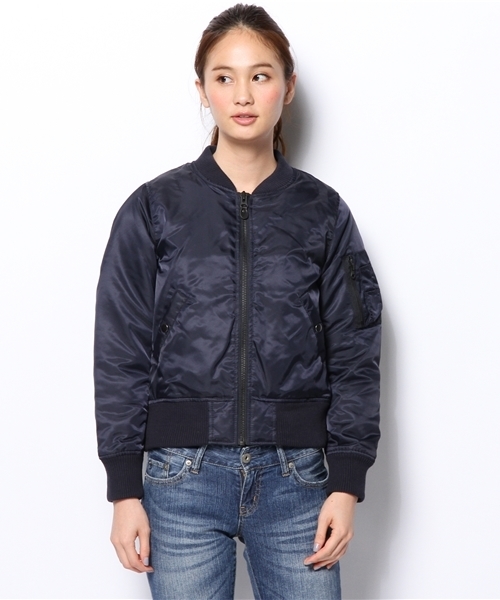 CIAOPANIC（チャオパニック）の「【Ciaopanic】MA-1（ブルゾン・レディース・ネイビー/オリーブ・FREE）」の3枚目の写真