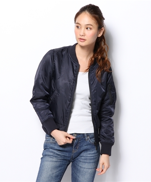 CIAOPANIC（チャオパニック）の「【Ciaopanic】MA-1（ブルゾン・レディース・ネイビー/オリーブ・FREE）」の6枚目の写真