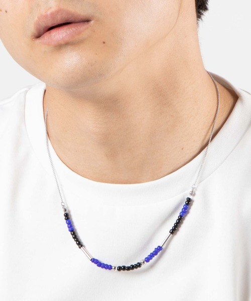 WEGO（ウィゴー）の「WEGO/チェーンコンビビーズネックレス（ネックレス・メンズ・その他1/その他3/その他4/その他2・FREE）」の2枚目の写真