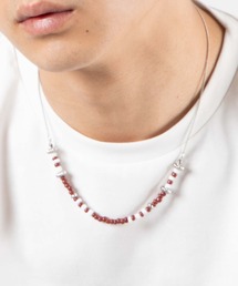 WEGO/チェーンコンビビーズネックレス