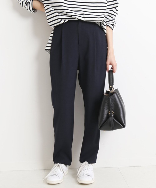 SLOBE IENA（スローブイエナ）の「Pe ドビー テーパードパンツ【手洗い