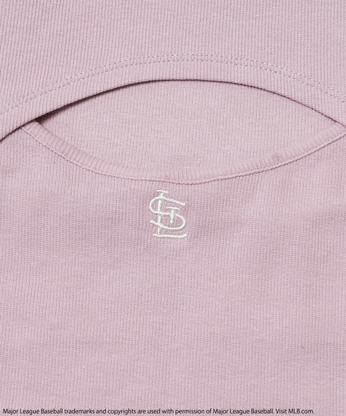 BACK TO THE FIELD（バック トゥー ザ フィールド）の「【MLB】バストオープンセットトップス（Tシャツ/カットソー・レディース・ブラック/ベージュ/パープル・FREE）」の6枚目の写真