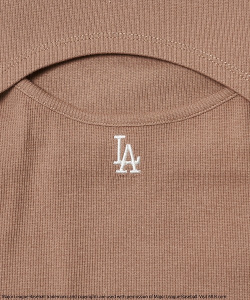 BACK TO THE FIELD（バック トゥー ザ フィールド）の「【MLB】バストオープンセットトップス（Tシャツ/カットソー・レディース・ブラック/ベージュ/パープル・FREE）」の9枚目の写真