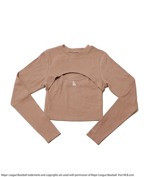 BACK TO THE FIELD（バック トゥー ザ フィールド）の「【MLB】バストオープンセットトップス（Tシャツ/カットソー・レディース・ブラック/ベージュ/パープル・FREE）」の16枚目の写真