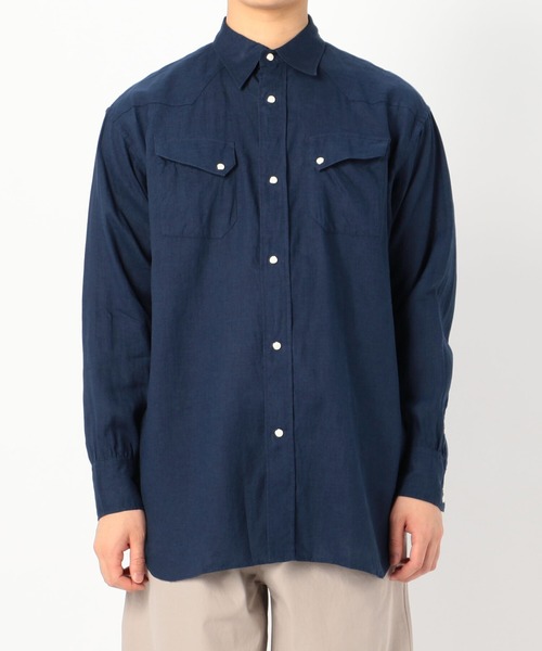 Sanca（サンカ）の「【Sanca】リネンビッグカウボーイシャツ MEN