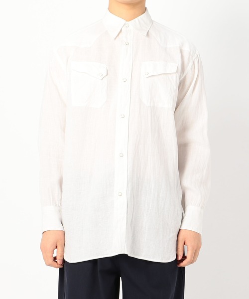 Sanca（サンカ）の「【Sanca】リネンビッグカウボーイシャツ MEN 