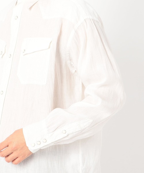 Sanca（サンカ）の「【Sanca】リネンビッグカウボーイシャツ MEN 