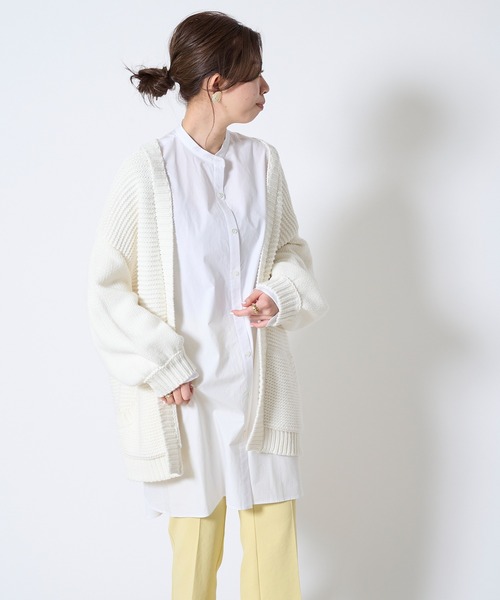 DouDou（ドゥドゥ）の「ビッグチュニックシャツ（シャツ/ブラウス・レディース・ホワイト・FREE）」の15枚目の写真