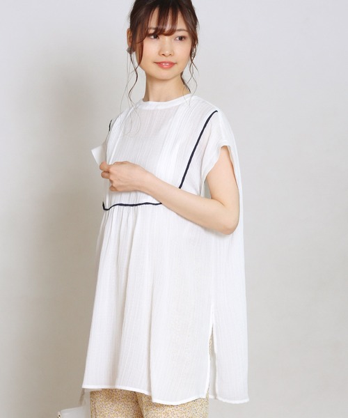 セール カラーパイピングタックチュニック チュニック Crisp クリスプ のファッション通販 Zozotown
