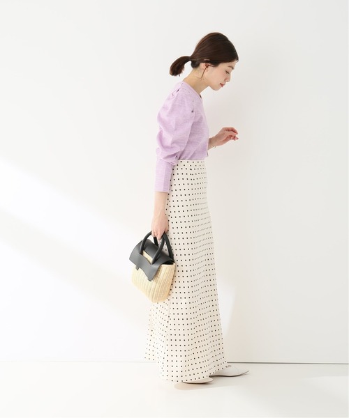 Spick＆Span スエードサテンロングスカート　34 スエードサテンロングスカート | スピック＆スパン(Spick and