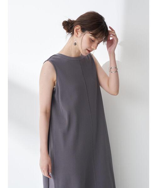 YECCA VECCA(イェッカヴェッカ)の「・2wayワッフルワンピース *(ワンピース・レディース・グレー/チャコールグレー/ミント・FREE)」の21枚目の写真