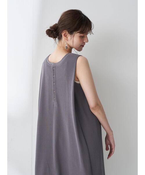 YECCA VECCA(イェッカヴェッカ)の「・2wayワッフルワンピース *(ワンピース・レディース・グレー/チャコールグレー/ミント・FREE)」の20枚目の写真