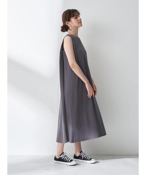 YECCA VECCA(イェッカヴェッカ)の「・2wayワッフルワンピース *(ワンピース・レディース・グレー/チャコールグレー/ミント・FREE)」の17枚目の写真