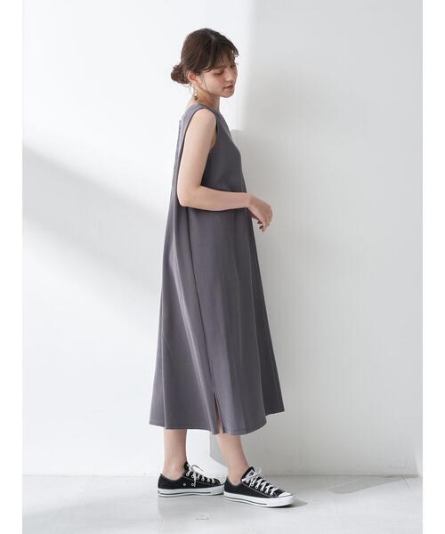 YECCA VECCA(イェッカヴェッカ)の「・2wayワッフルワンピース *(ワンピース・レディース・グレー/チャコールグレー/ミント・FREE)」の16枚目の写真