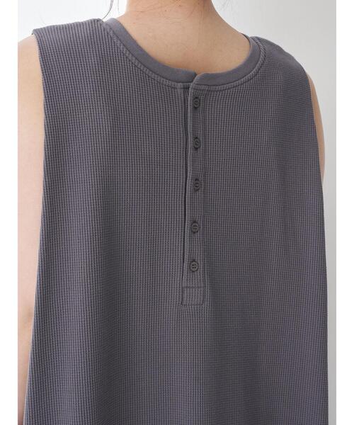 YECCA VECCA(イェッカヴェッカ)の「・2wayワッフルワンピース *(ワンピース・レディース・グレー/チャコールグレー/ミント・FREE)」の14枚目の写真