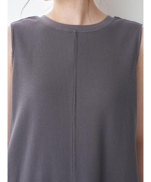 YECCA VECCA(イェッカヴェッカ)の「・2wayワッフルワンピース *(ワンピース・レディース・グレー/チャコールグレー/ミント・FREE)」の13枚目の写真