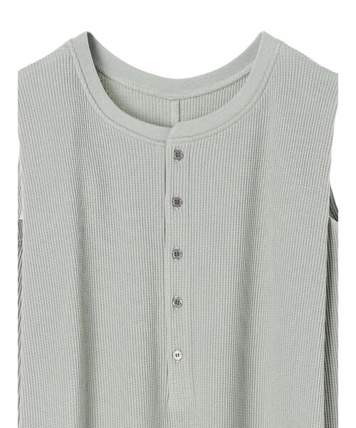 YECCA VECCA(イェッカヴェッカ)の「・2wayワッフルワンピース *(ワンピース・レディース・グレー/チャコールグレー/ミント・FREE)」の9枚目の写真