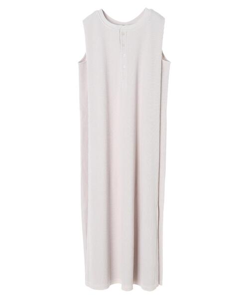 YECCA VECCA(イェッカヴェッカ)の「・2wayワッフルワンピース *(ワンピース・レディース・グレー/チャコールグレー/ミント・FREE)」の6枚目の写真