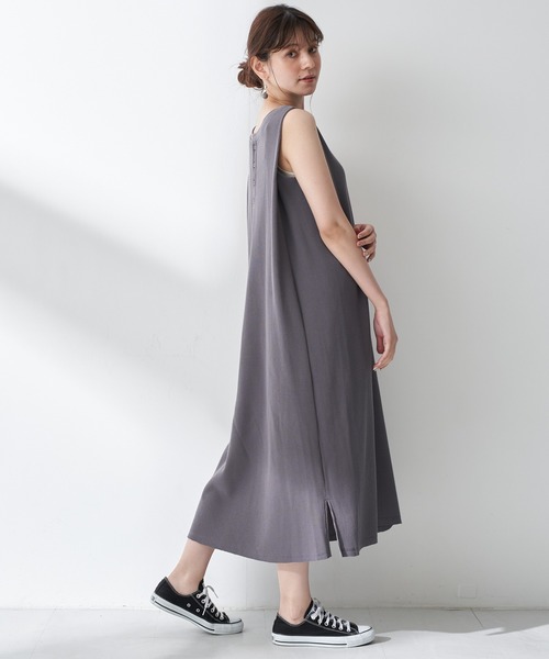 YECCA VECCA(イェッカヴェッカ)の「・2wayワッフルワンピース *(ワンピース・レディース・グレー/チャコールグレー/ミント・FREE)」の1枚目の写真
