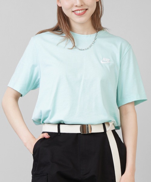 NIKE（ナイキ）の「【NIKE / ナイキ】ワンポイントロゴ半袖Tシャツ/S,M2サイズ展開（Tシャツ/カットソー・レディース・ホワイト/ブラック/ミント/ラベンダー・M/L/S）」の3枚目の写真