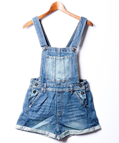 425 バーバリー 裏地チェック仕様クロスストラップデニムサロペット38 SOMETHING/別注 Summer Zip Salopette｜Daytona Park(FREAK'S