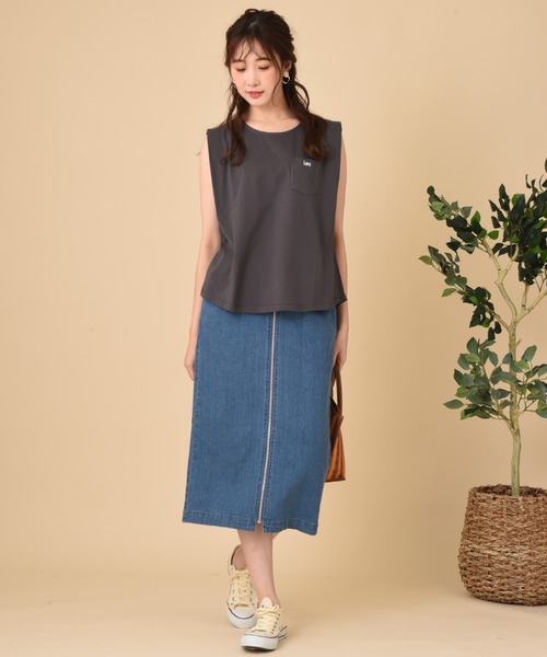 INTERPLANET（インタープラネット）の「フロントファスナーデニムタイトスカート（デニムスカート・レディース・ネイビー/ブルー・FREE）」の17枚目の写真