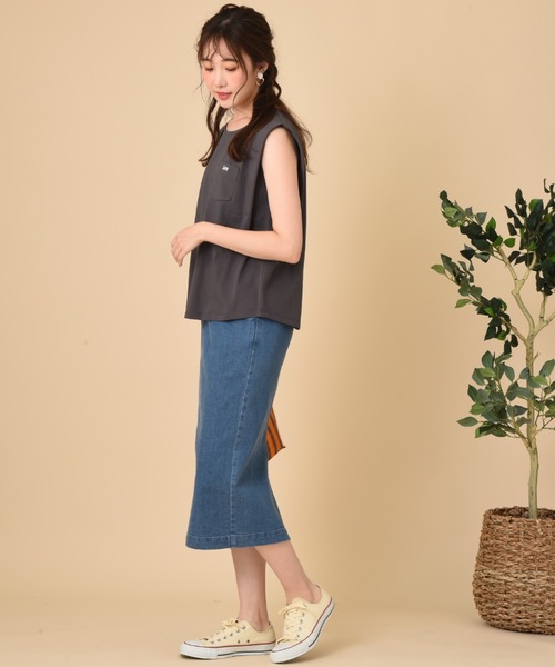 INTERPLANET（インタープラネット）の「フロントファスナーデニムタイトスカート（デニムスカート・レディース・ネイビー/ブルー・FREE）」の16枚目の写真