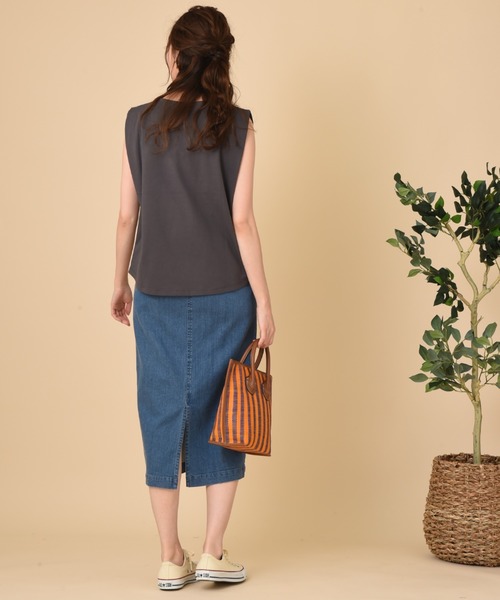 INTERPLANET（インタープラネット）の「フロントファスナーデニムタイトスカート（デニムスカート・レディース・ネイビー/ブルー・FREE）」の15枚目の写真