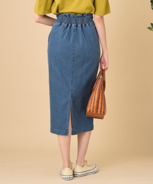 INTERPLANET（インタープラネット）の「フロントファスナーデニムタイトスカート（デニムスカート・レディース・ネイビー/ブルー・FREE）」の12枚目の写真