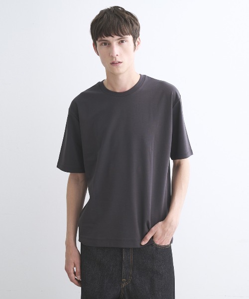 three dots（スリードッツ）の「【unisex】2パックTシャツ クルーネック/モックネック（Tシャツ/カットソー・メンズ・ホワイト/ブラック/グレー系その他2/チャコール・LARGE/MEDIUM/SMALL/X-SMALL/X-LARGE）」の19枚目の写真