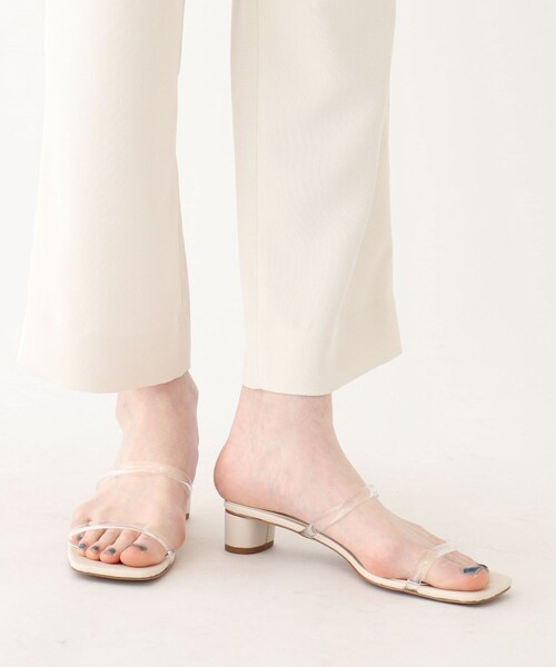 AG by aquagirl（エージーバイアクアガール）の「◆クリアベルトミドルヒールミュール（サンダル・レディース・ホワイト/グレー/ライトグリーン・02/03）」の2枚目の写真