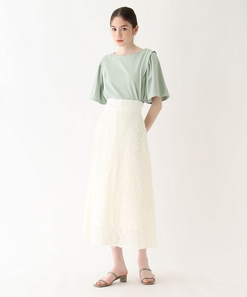 AG by aquagirl（エージーバイアクアガール）の「◆クリアベルトミドルヒールミュール（サンダル・レディース・ホワイト/グレー/ライトグリーン・02/03）」の14枚目の写真