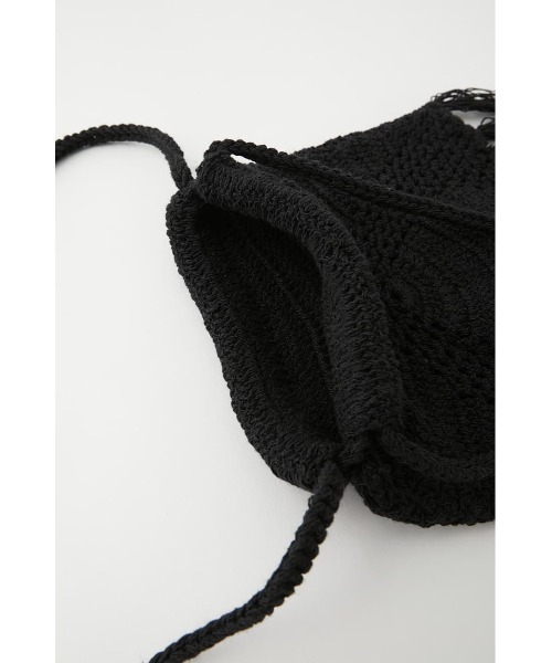MOUSSY（マウジー）の「CROCHET FRINGE バッグ（ショルダーバッグ・レディース・ブラック/アイボリー/ライトパープル・FREE）」の14枚目の写真