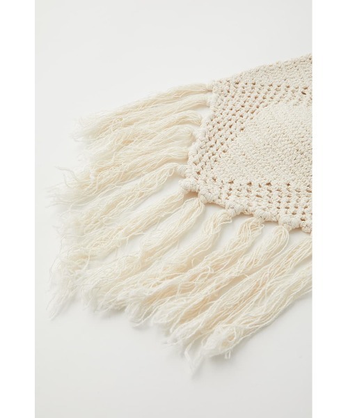 MOUSSY（マウジー）の「CROCHET FRINGE バッグ（ショルダーバッグ・レディース・ブラック/アイボリー/ライトパープル・FREE）」の16枚目の写真