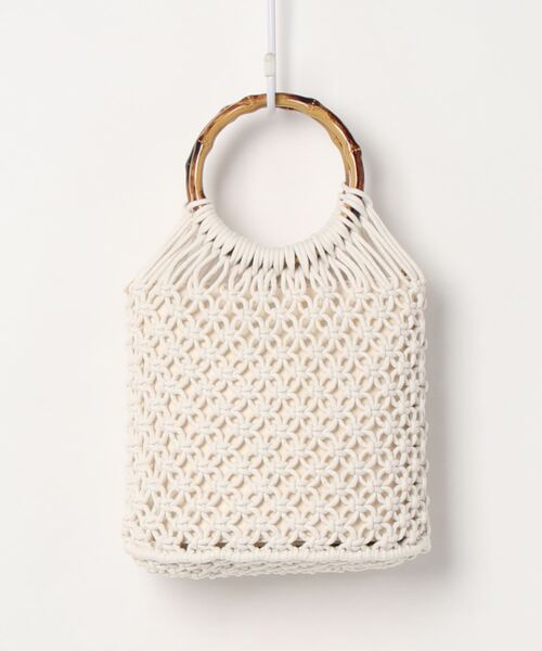 mysty woman（ミスティウーマン）の「ネットイン巾着バッグ 948430（ショルダーバッグ・レディース・ベージュ/オフホワイト・FREE）」の14枚目の写真