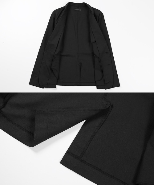 roshell（ロシェル）の「綿麻ストレッチテーラードジャケット（テーラードジャケット・メンズ・ホワイト/カーキ/グレイッシュベージュ/ブラック/ホワイト系その他/ネイビー/ブルー系その他・X-LARGE/LARGE/MEDIUM）」の8枚目の写真