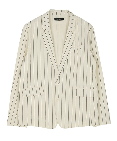 roshell（ロシェル）の「綿麻ストレッチテーラードジャケット（テーラードジャケット・メンズ・ホワイト/カーキ/グレイッシュベージュ/ブラック/ホワイト系その他/ネイビー/ブルー系その他・X-LARGE/LARGE/MEDIUM）」の14枚目の写真