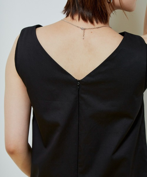 Auntie Rosa Holiday（アンティローザホリデー）の「ノースリーブショートサロペット（サロペット/オーバーオール・レディース・ブルー/ブラック・FREE）」の16枚目の写真