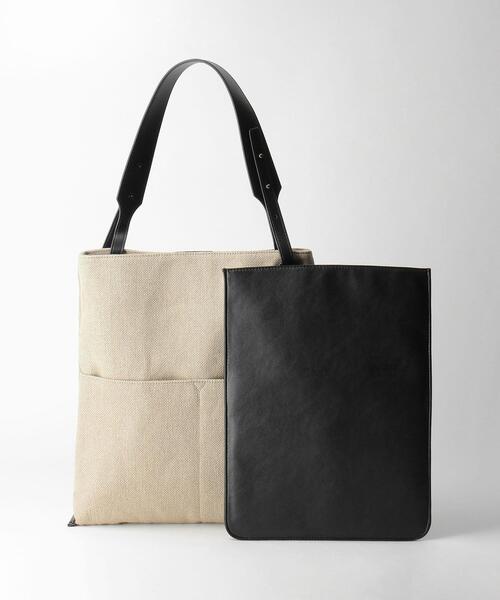 green label relaxing（グリーンレーベルリラクシング）の「CS １SLD IN PC バッグ（ショルダーバッグ・レディース・ブラック/オフホワイト・FREE）」の3枚目の写真