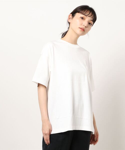 AMERICAN HOLIC(アメリカンホリック)の「BIG配色ステッチポケット付きカットプルオーバー *(Tシャツ/カットソー・レディース・ブルー/オフホワイト/チャコールグレー・FREE)」の6枚目の写真