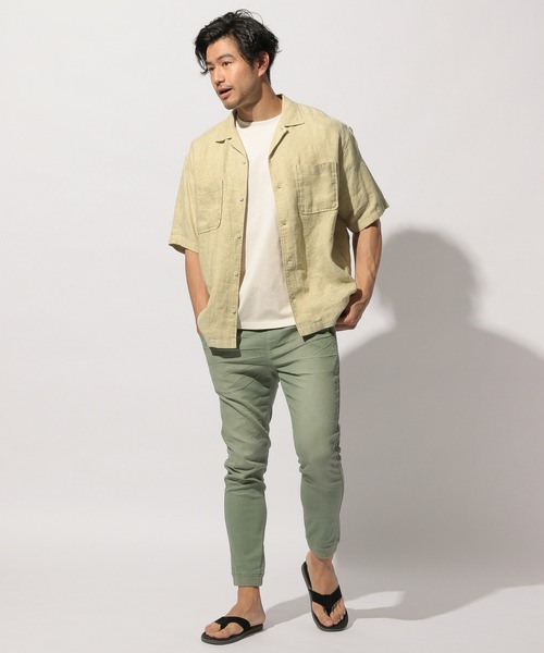 BAYFLOW（ベイフロー）の「リネンシャツ　S/S（シャツ/ブラウス・メンズ・ホワイト/クリーム/チャコール・MEDIUM/LARGE）」の16枚目の写真