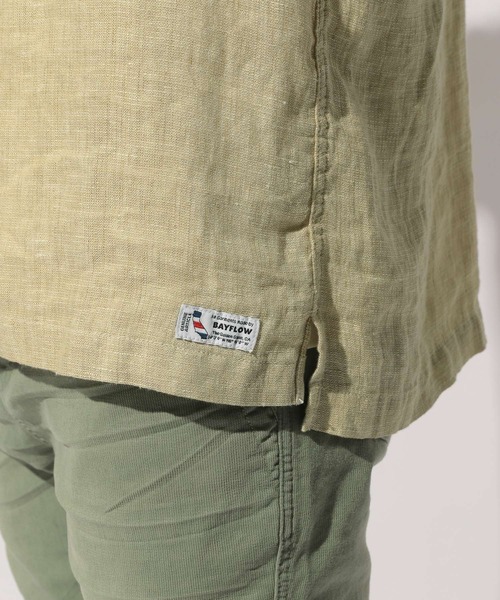 BAYFLOW（ベイフロー）の「リネンシャツ　S/S（シャツ/ブラウス・メンズ・ホワイト/クリーム/チャコール・MEDIUM/LARGE）」の22枚目の写真
