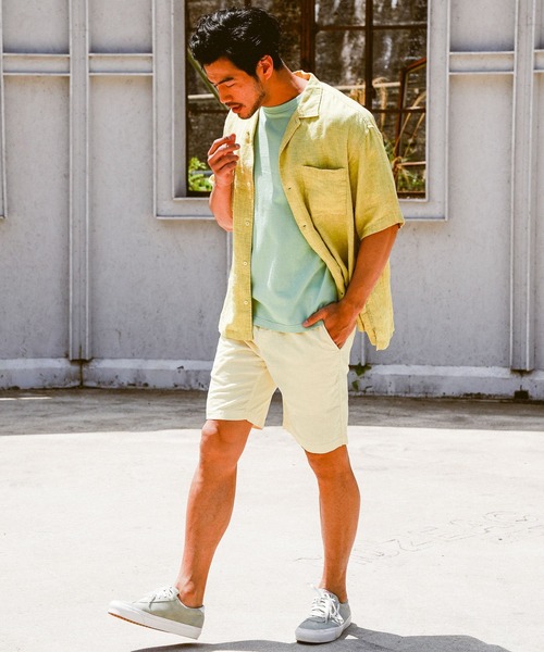 BAYFLOW（ベイフロー）の「リネンシャツ　S/S（シャツ/ブラウス・メンズ・ホワイト/クリーム/チャコール・MEDIUM/LARGE）」の18枚目の写真