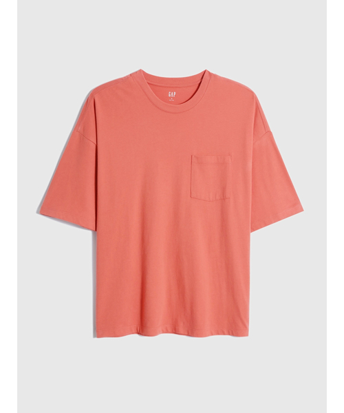 GAP（ギャップ）の「ベーシック 無地 ウルトラソフト 半袖Tシャツ（Tシャツ/カットソー・メンズ・ホワイト/ライトグレー/ネイビー/イエロー/ブラック/その他/ブルー系その他/オレンジ/ピンク/ターコイズブルー/ライトイエロー/コーラル/ベージュ・XS/S/M/L/XL/XXS）」の18枚目の写真