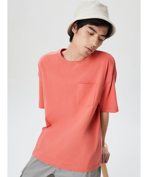 GAP（ギャップ）の「ベーシック 無地 ウルトラソフト 半袖Tシャツ（Tシャツ/カットソー・メンズ・ホワイト/ライトグレー/ネイビー/イエロー/ブラック/その他/ブルー系その他/オレンジ/ピンク/ターコイズブルー/ライトイエロー/コーラル/ベージュ・XS/S/M/L/XL/XXS）」の13枚目の写真