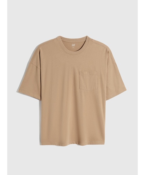 GAP（ギャップ）の「ベーシック 無地 ウルトラソフト 半袖Tシャツ（Tシャツ/カットソー・メンズ・ホワイト/ライトグレー/ネイビー/イエロー/ブラック/その他/ブルー系その他/オレンジ/ピンク/ターコイズブルー/ライトイエロー/コーラル/ベージュ・XS/S/M/L/XL/XXS）」の19枚目の写真